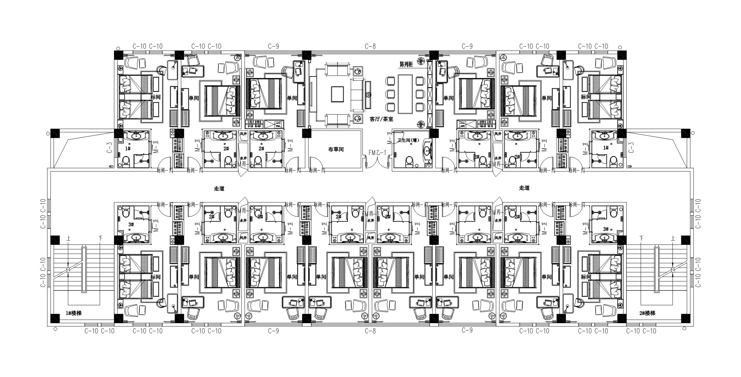 腾冲酒店平面布局设计图